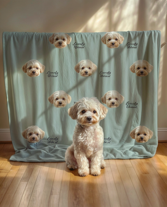 Pet Portrait Blanket